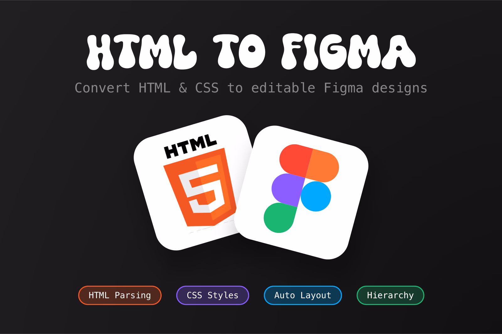 Community thumbnail — HTML Parsing · CSS Styles · Auto Layout · Hierarchy